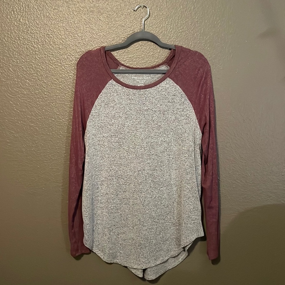 Soft Purple And Grey Sweater